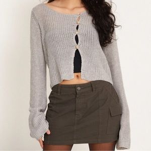 MOTEL Kazayo Long Sleeve Knit in Grey